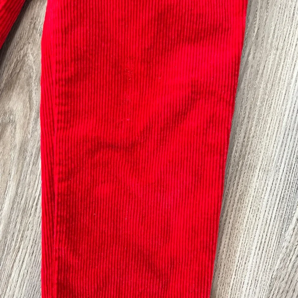 Polo Ralph Lauren Kids Red Corduroy Pants Straight Leg Size 6 Adjustable Waist